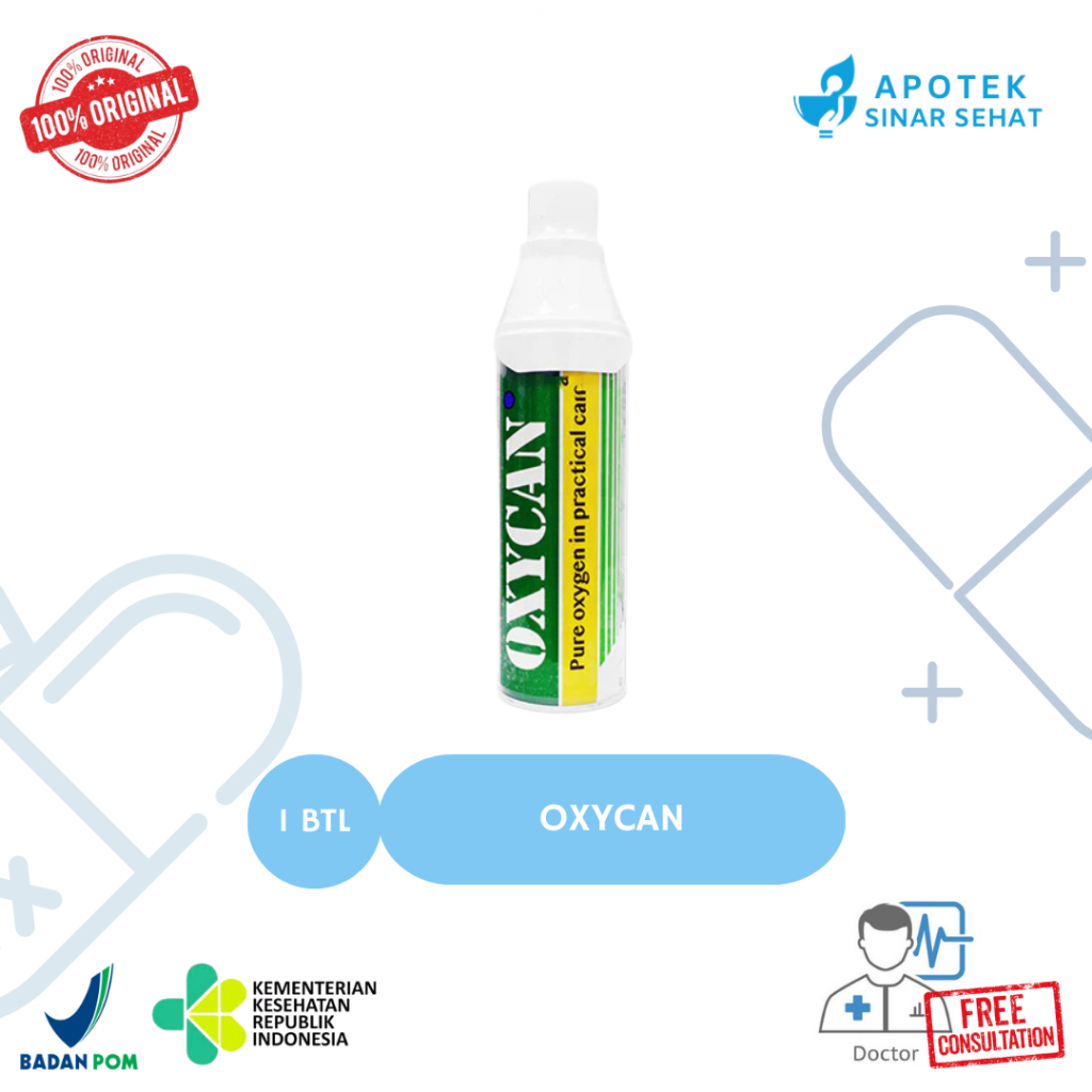 Oxycan Regular Hijau Oksigen Portable Alat Bantu Pernafasan Oxygen