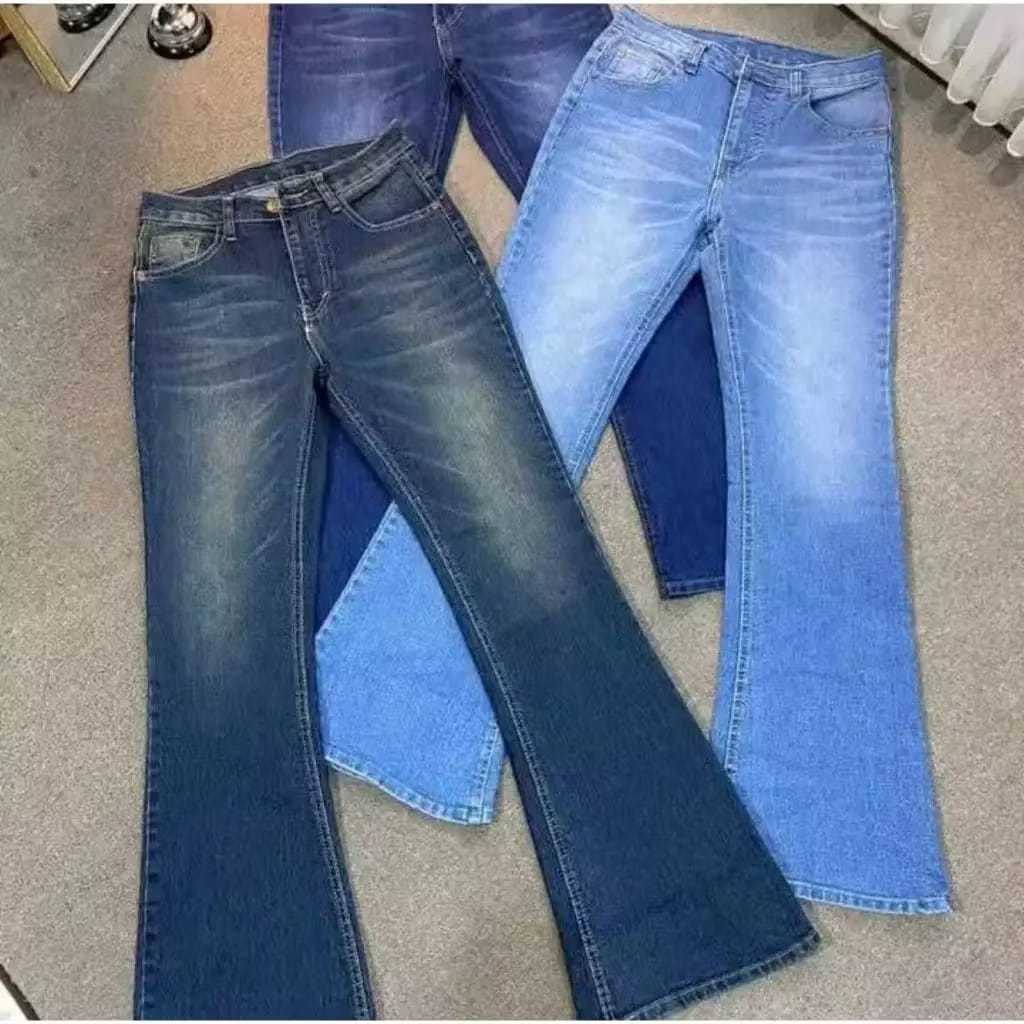 Highwaist Cutbray Jeans Retro Wanita-Celana Jeans Cutbray Wanita Model Retro Korea Terbaru