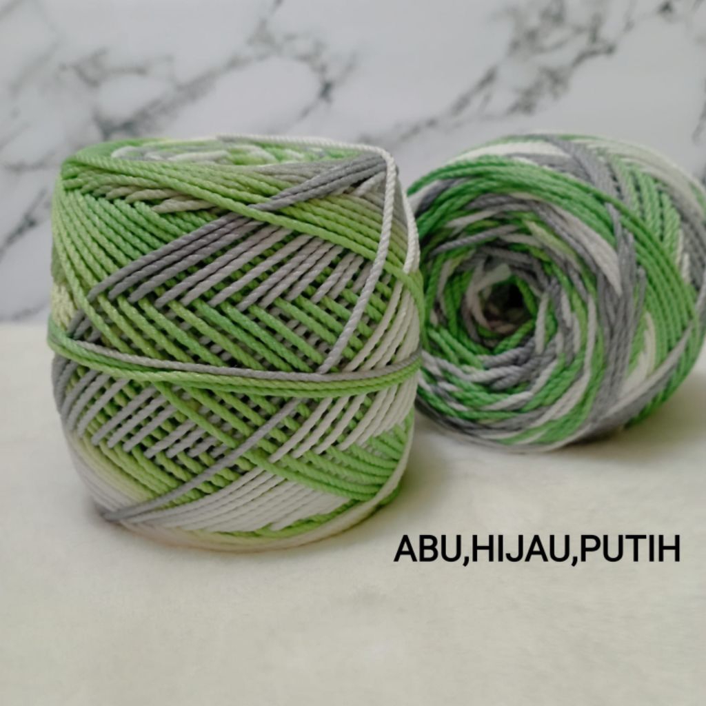 BENANG RAJUT POLY GRADASI // BENANG RAJUT POLY SEMBUR - 1PCS