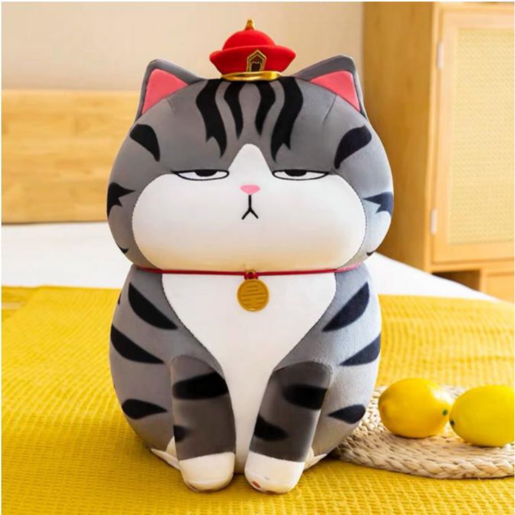boneka kucing hitam putih