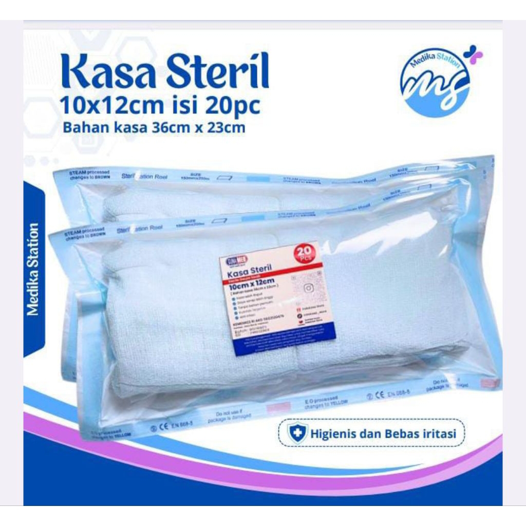 GUNAMED KASA STERIL GUNAMED SERBAGUNA UKURAN 10X12CM ISI 20 PCS / POUCH/KASA SPESIALIS LUKA DIABETES