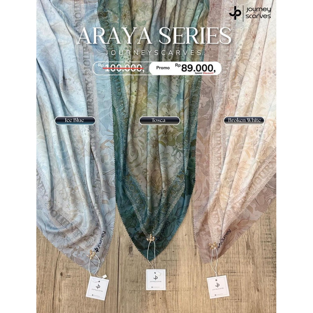 TERMURAH || HIJAB JOURNEY TERBARU ARAYA SERIES | HIJAB JOURNEY ORIGINAL | HIJAB SEGI EMPAT PREMIUM B