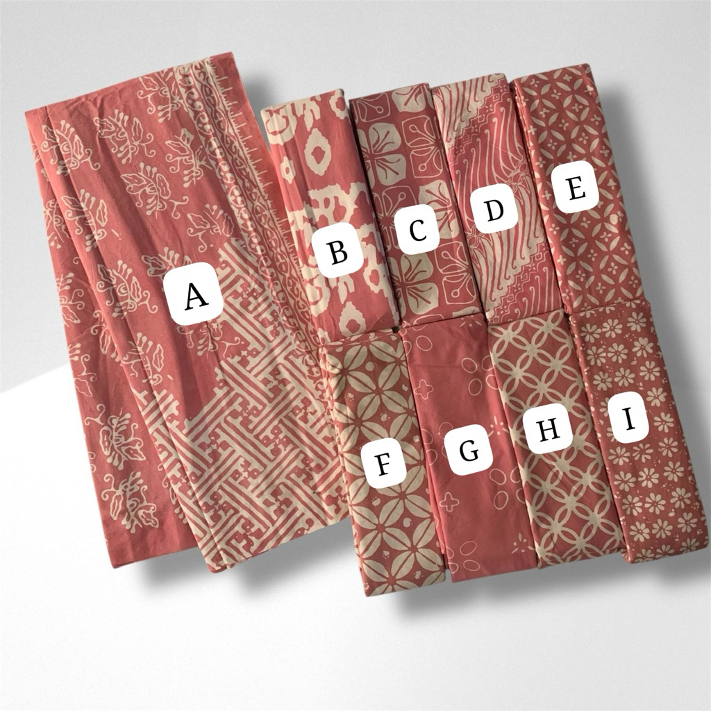 Batik cap Garutan Dusty Pink