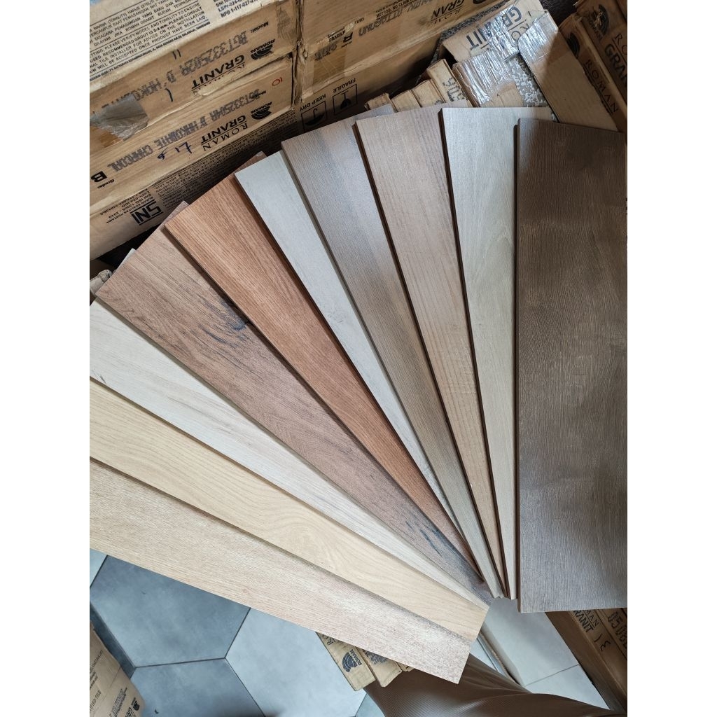 Roman Granit Motif Kayu 15x90/Vynil/Lantai Motif Kayu 90x15/Keramik Lantai Motif Kayu