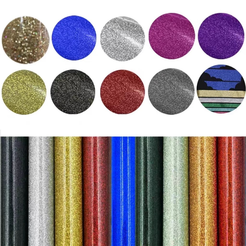 Polyflex Glitter lebar 50 cm - Polyflex Glitter silver gold - Polyflex berkualitas