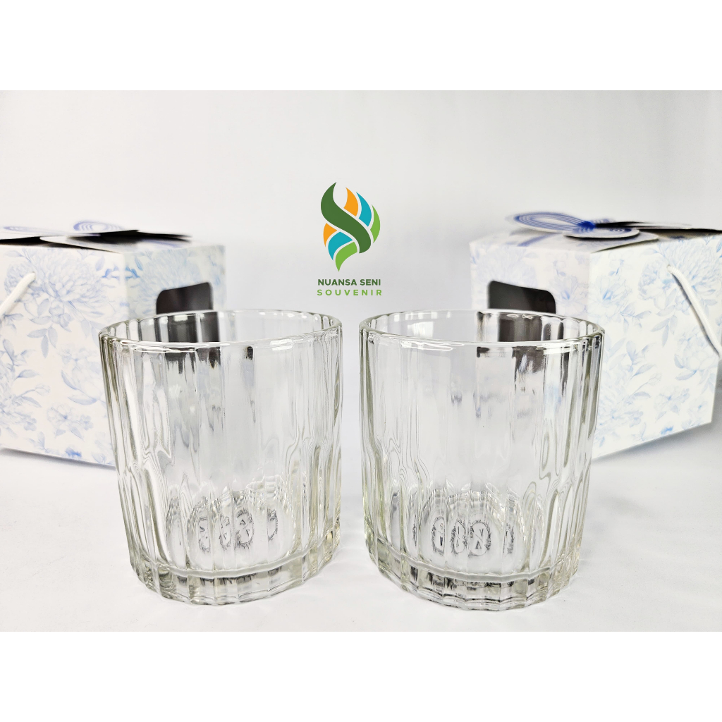 Gelas Kaca 330ml Citinova Picca Lowball Gelas Wine Shot Glass Gelas Korea Estetik Suvenir Kemas Box
