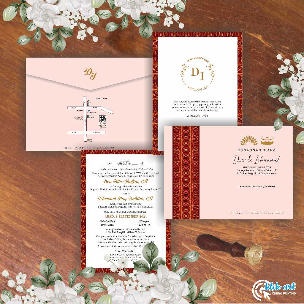 Undangan Pernikahan Hardcover Amplop Elegan Free Foto. Undangan Pernikahan