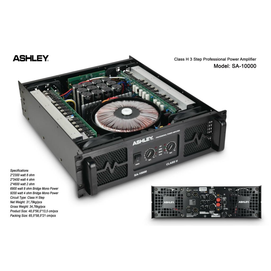 Power Ashley SA 10000 Original Amplifier CLASS H 3 Step ASHLEY SA-10000