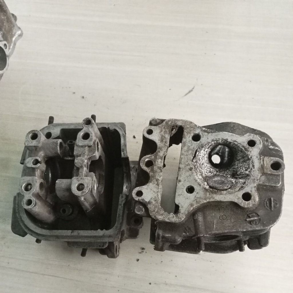 blok kelep blok head kosongan Honda beat karbu original copotan