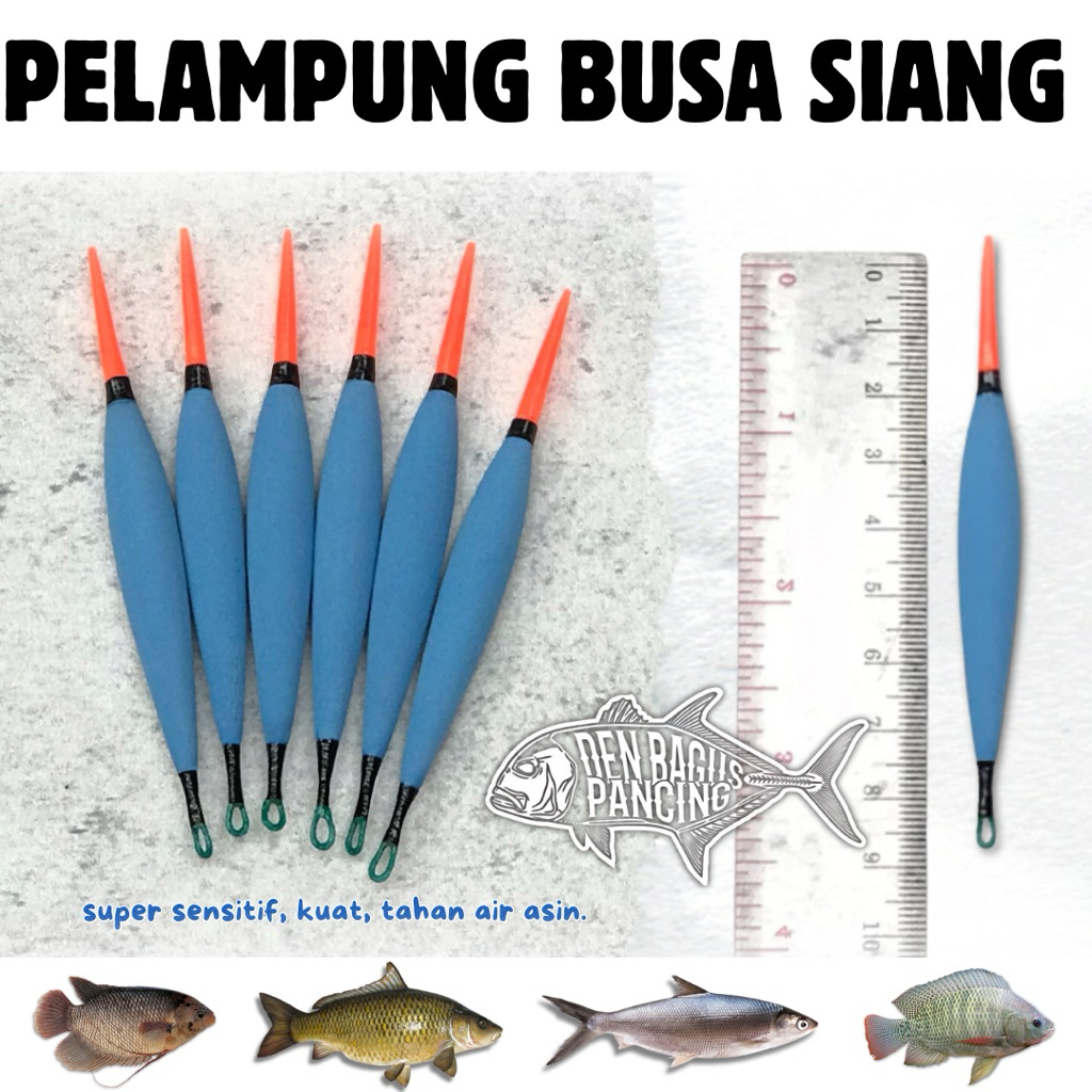 Pelampung Pancing Busa Jarum Ikan Nila Bandeng Umpan Lumut Super Sensitif Warna Biru Muda