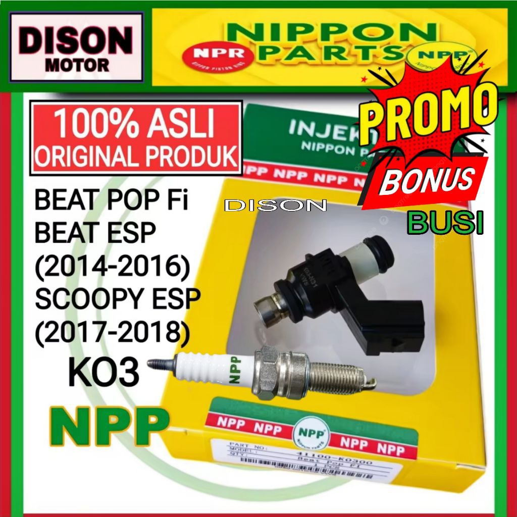 Injektor npp beat pop fi beat esp 2014-2016 scoopy esp 2017-2018 K03 original injector npp