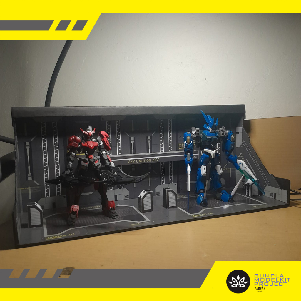 HANGAR BASE DIORAMA GUNDAM / MOKIT VER 2.A - SUDAH RAKIT