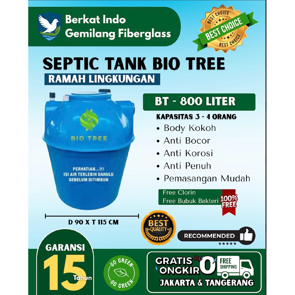 Septictank Bio Kapasitas 800 Liter BioTree , BioFill
