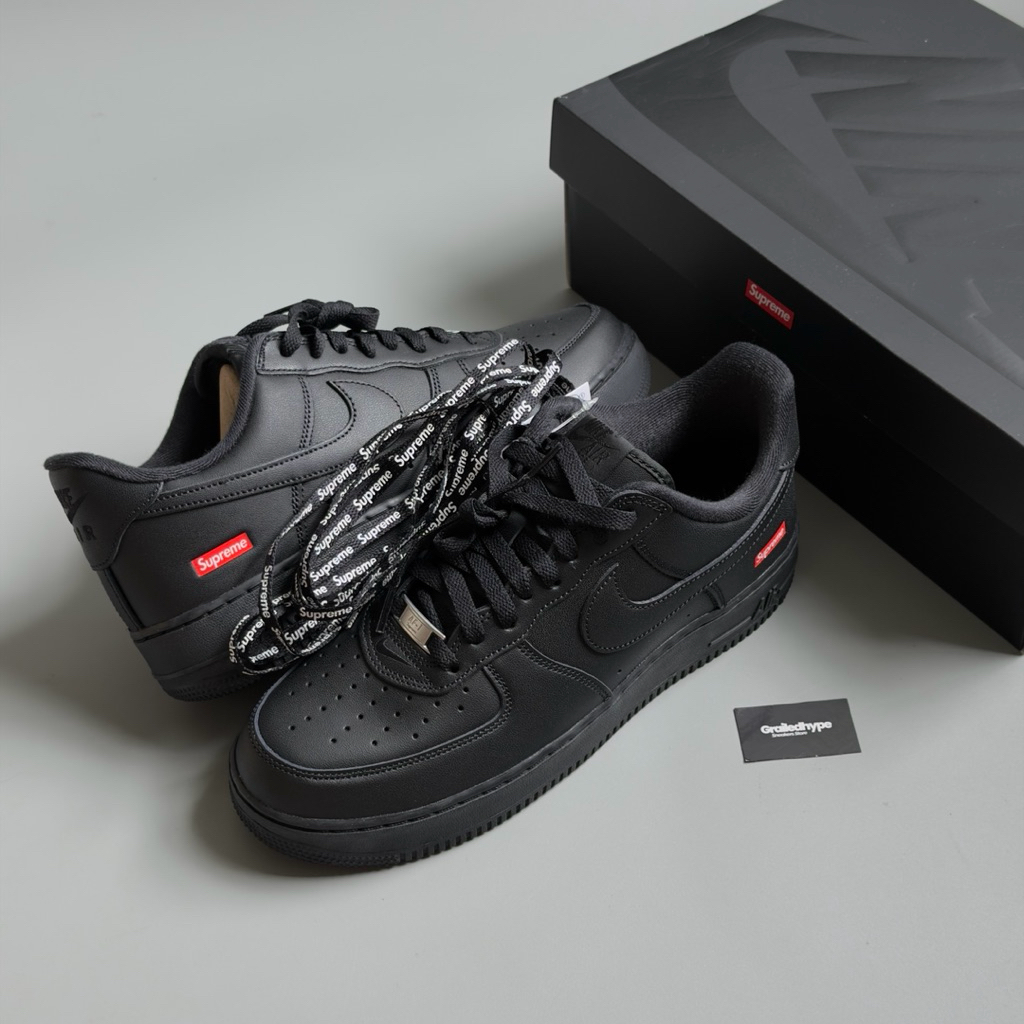 Nike Air Force 1 Low x Sup Black Box Logo (100% Authentic)