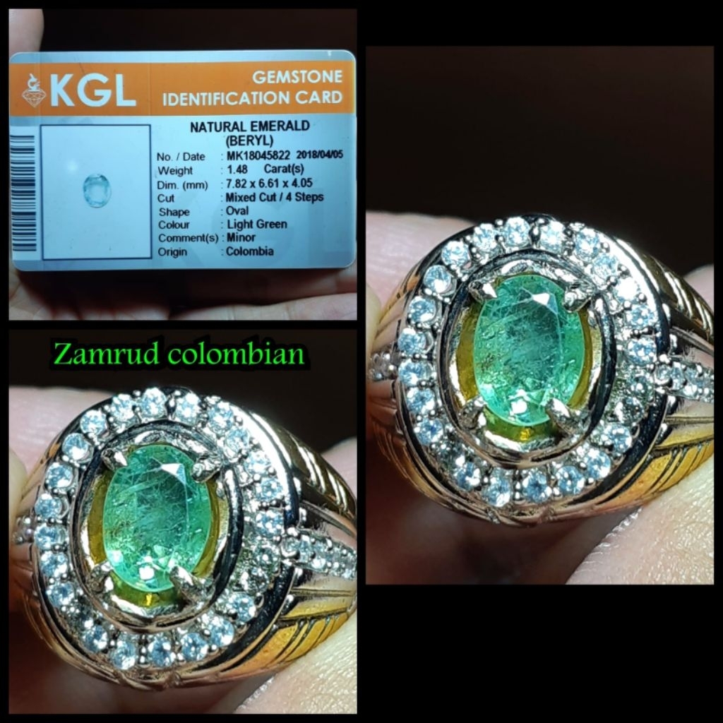 Jamrud Colombia kristal + memo kGL ya