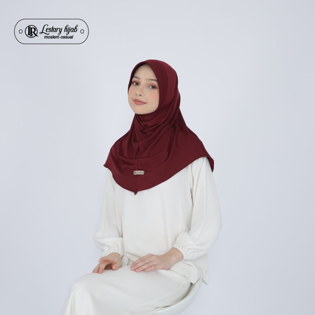 Jilbab sport M zoya Jersey premium by lestary hijab