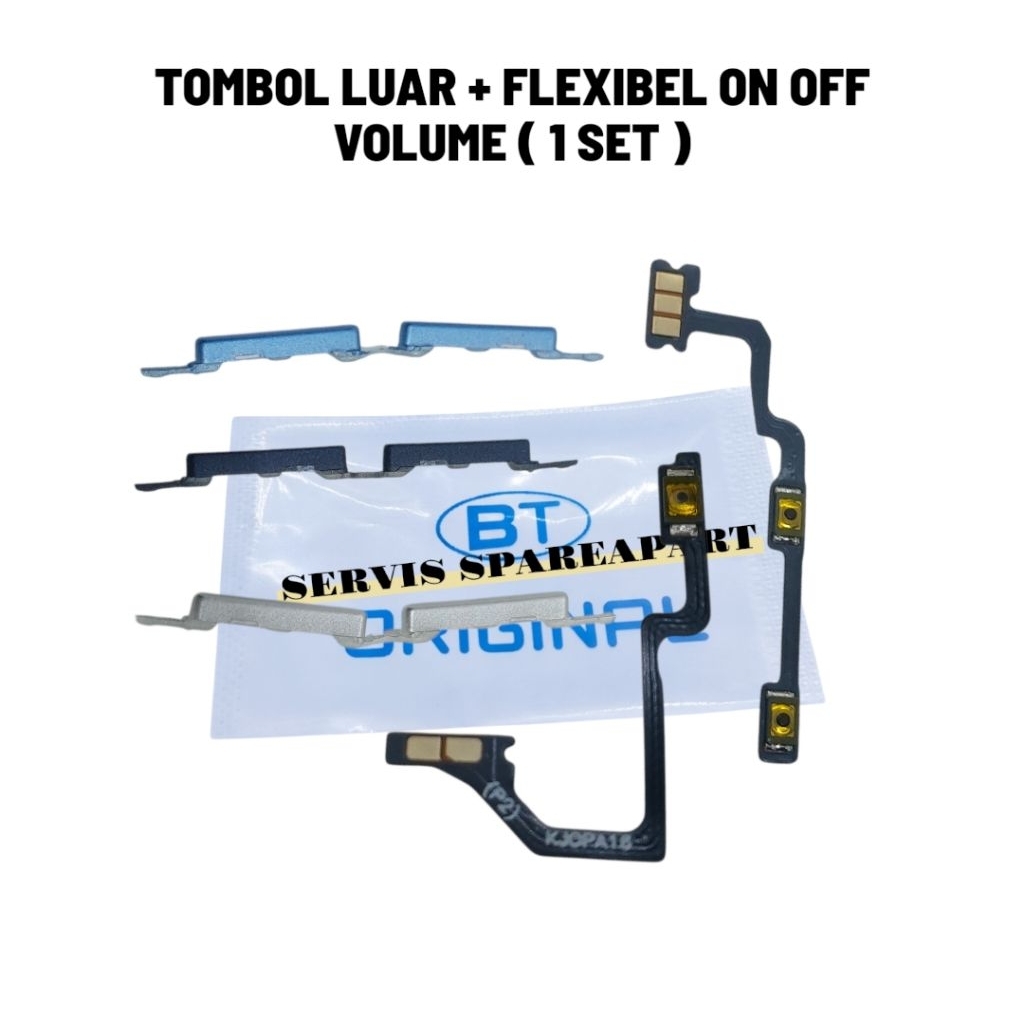 Tombol Flexible On Off Volume OPPO A16 / A54 4G Original | Power + Volume