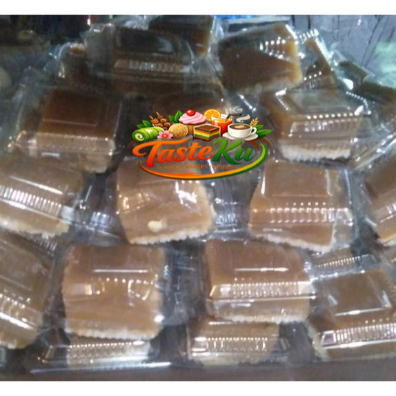 Kue basah subuh talam srikaya ketan putih gula merah cemilan jajanan jadul pasar tradisional