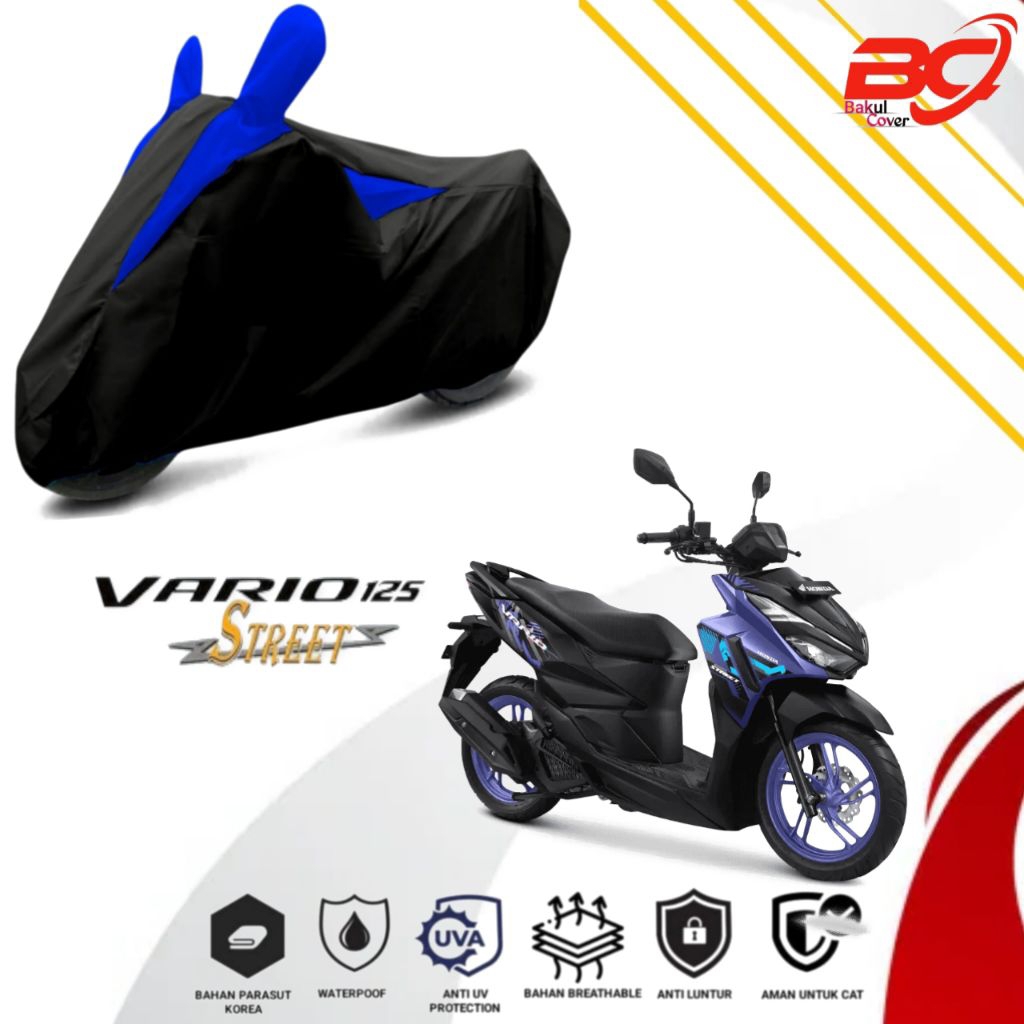 cover motor waterproof HONDA VARIO STREET, VARIO 125,NEW VARIO 125,sarung motor anti air, penutup mo