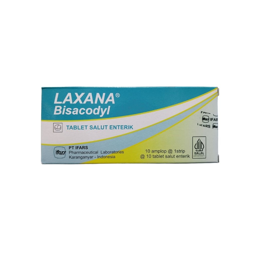 Laxana Tablet 5mg Box 100 Tablet - Obat Pencahar Efektif untuk Mengatasi Konstipasi