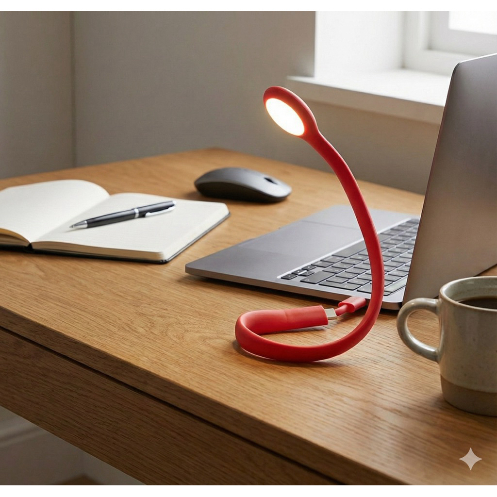 Lampu USB LED, 30cm Merah Hostulota