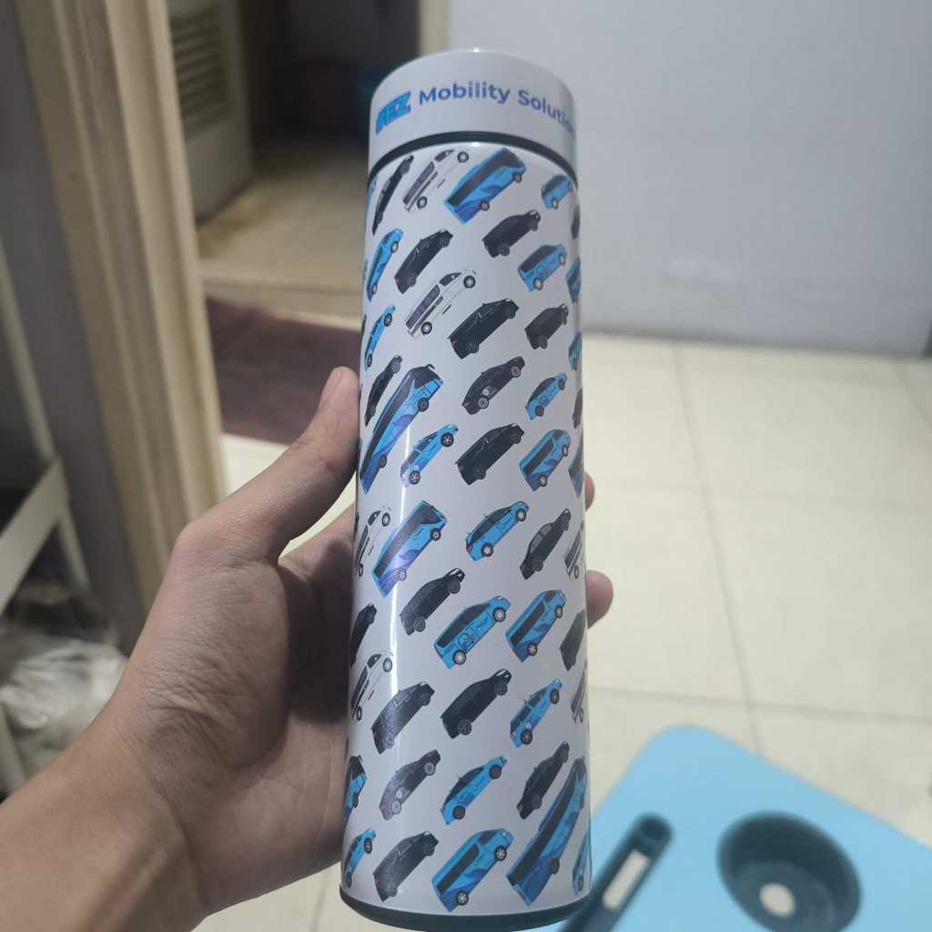 TUMBLER SMART CUP LED TEMPERATURE DISPLAY TAXI BLUE BIRD EDITION