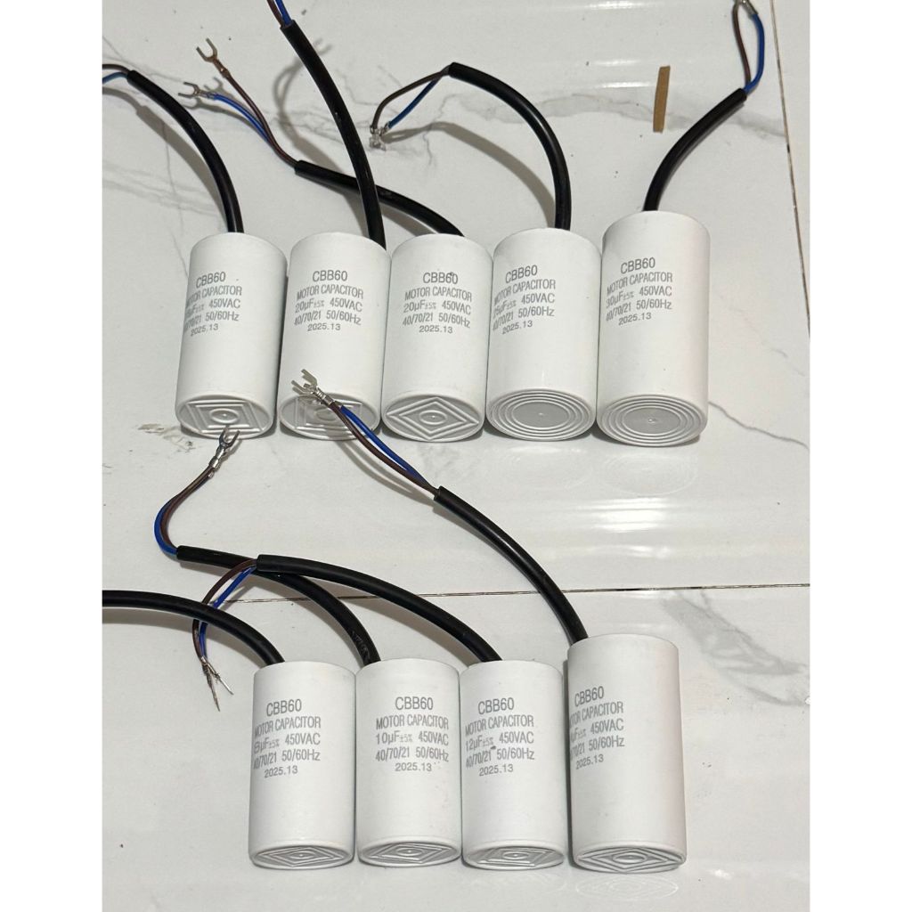 Capacitor CBB60 450VAC 40uf 50uf 60uf 70uf Kapasitor Untuk Kompresor Mesin Cuci Pompa Air 450V AC