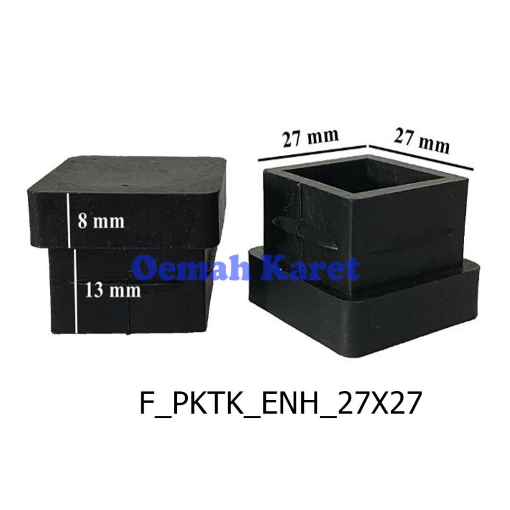 Plastik Kaki Kursi Meja Hollow Holo 3x3 Besi Tebal 1,5 mm - 8pcs