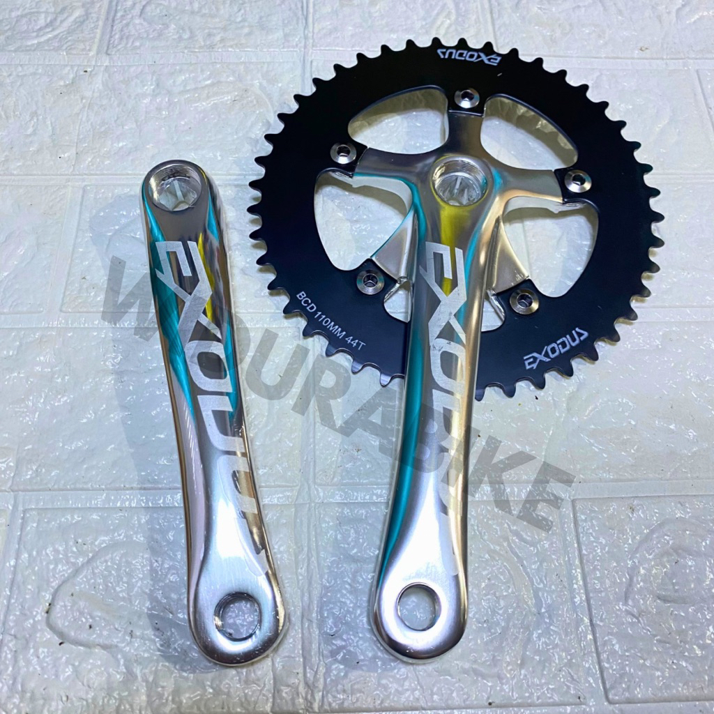 Crank exodus Alloy 44T Crank BMX Fixie Minitek BB kotak Alloy 44T