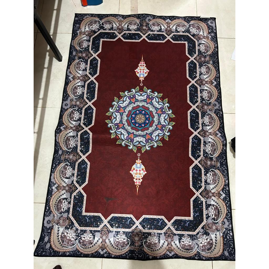 ( TERLARIS ) 90 x 140 Karpet Lantai Permadani / Karpet Turki Bahan Polyester Anti Slip