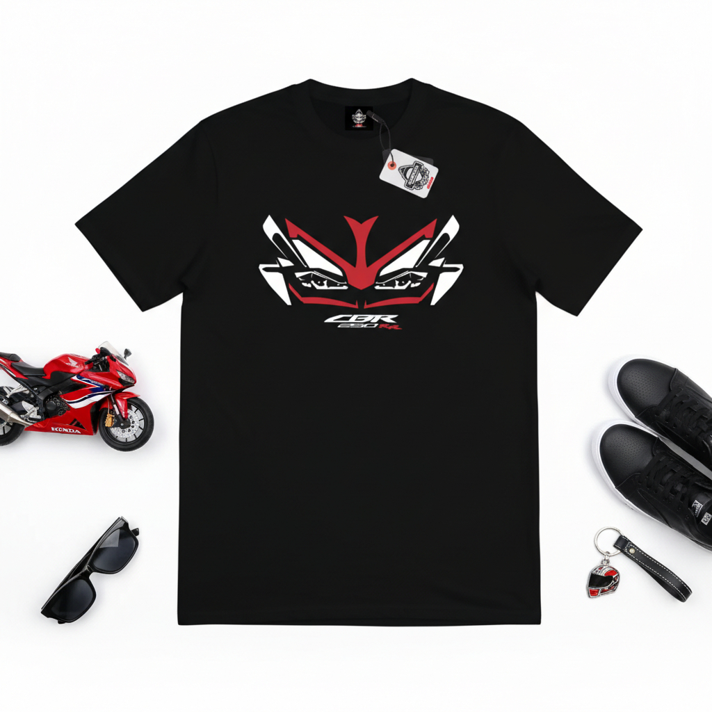 KARIMAKE Kaos Baju Honda CBR 250RR Face Design Tshirt Otomotif Motor Sport Sunmori Distro Premium