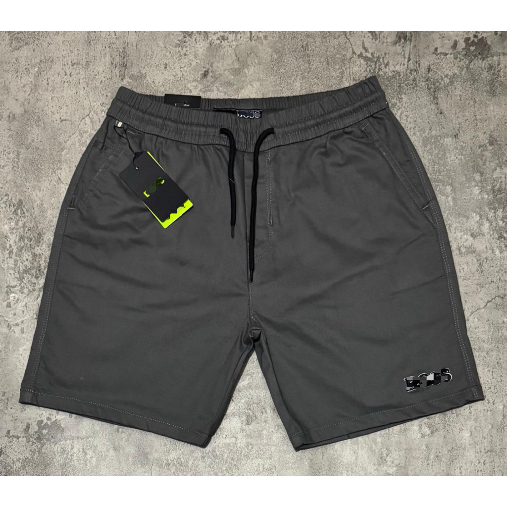 Celana Color Pendek Jumbo Pria Bahan Katun Twill