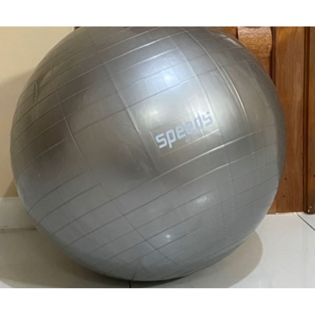 preloved gymball bumil size 75cm warna silver mrek speeds