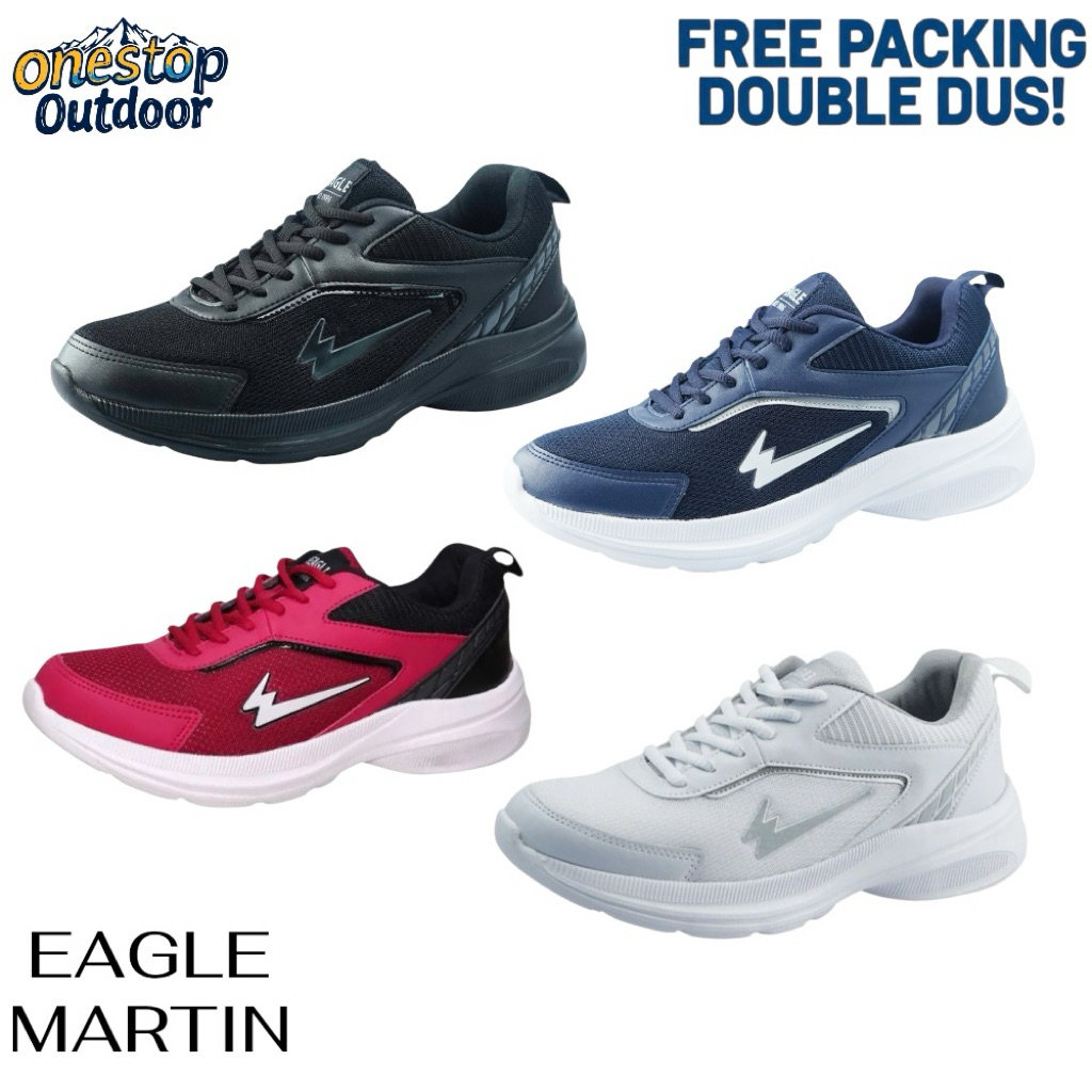 Eagle Martin Shoes Original - Sepatu Eagle Martin Sepatu Sneakers Eagle - Sepatu Full Hitam Sepatu S