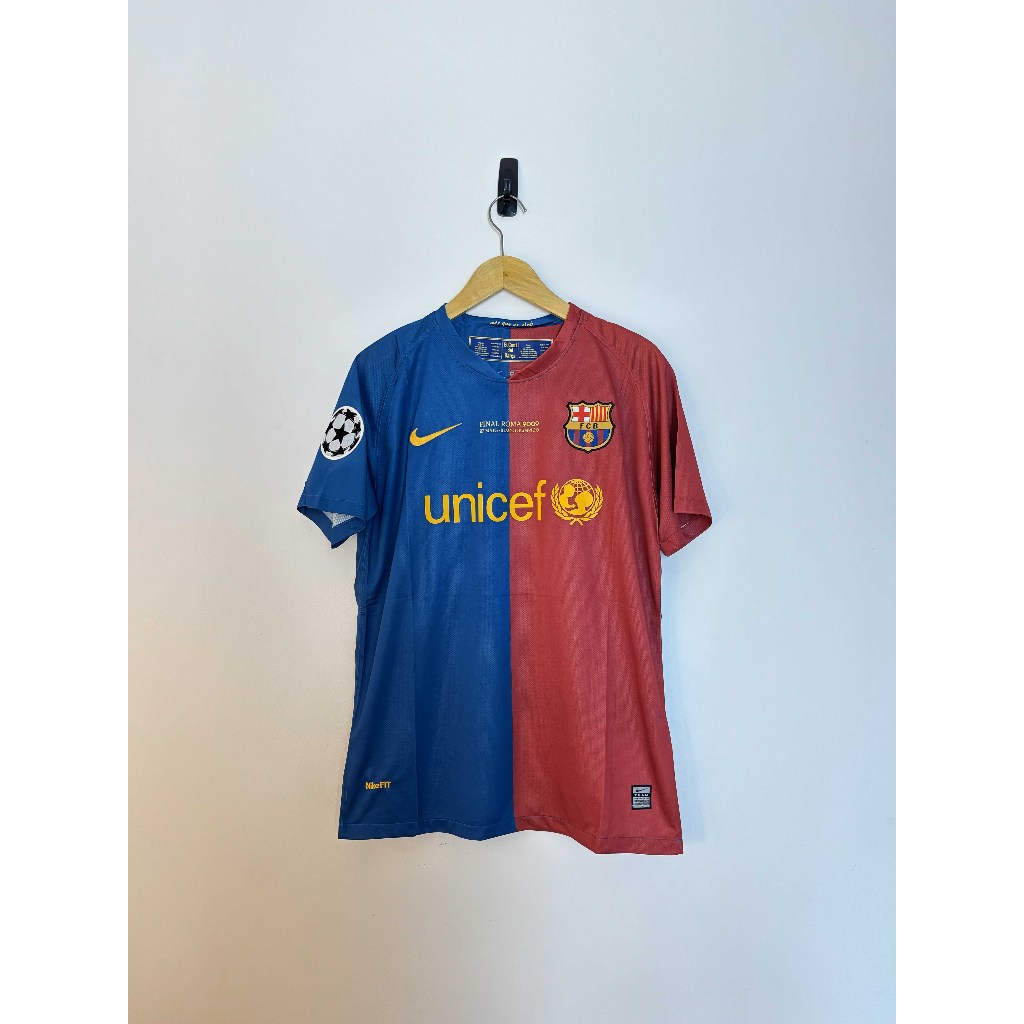 Jersey Barcelona Home 2009 UCL Final Edition – Size M