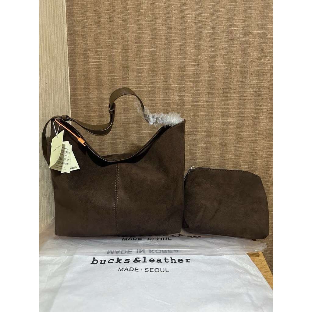 BUCKS AND LEATHER SUEDE COFFEE BAG (WITH POUCH)