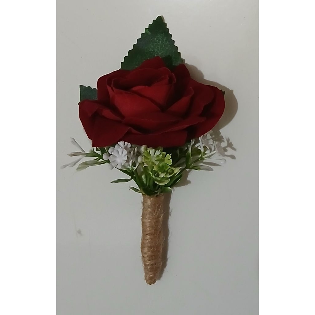 bros jas bunga mawar bludru broces buttonaire corsage rose