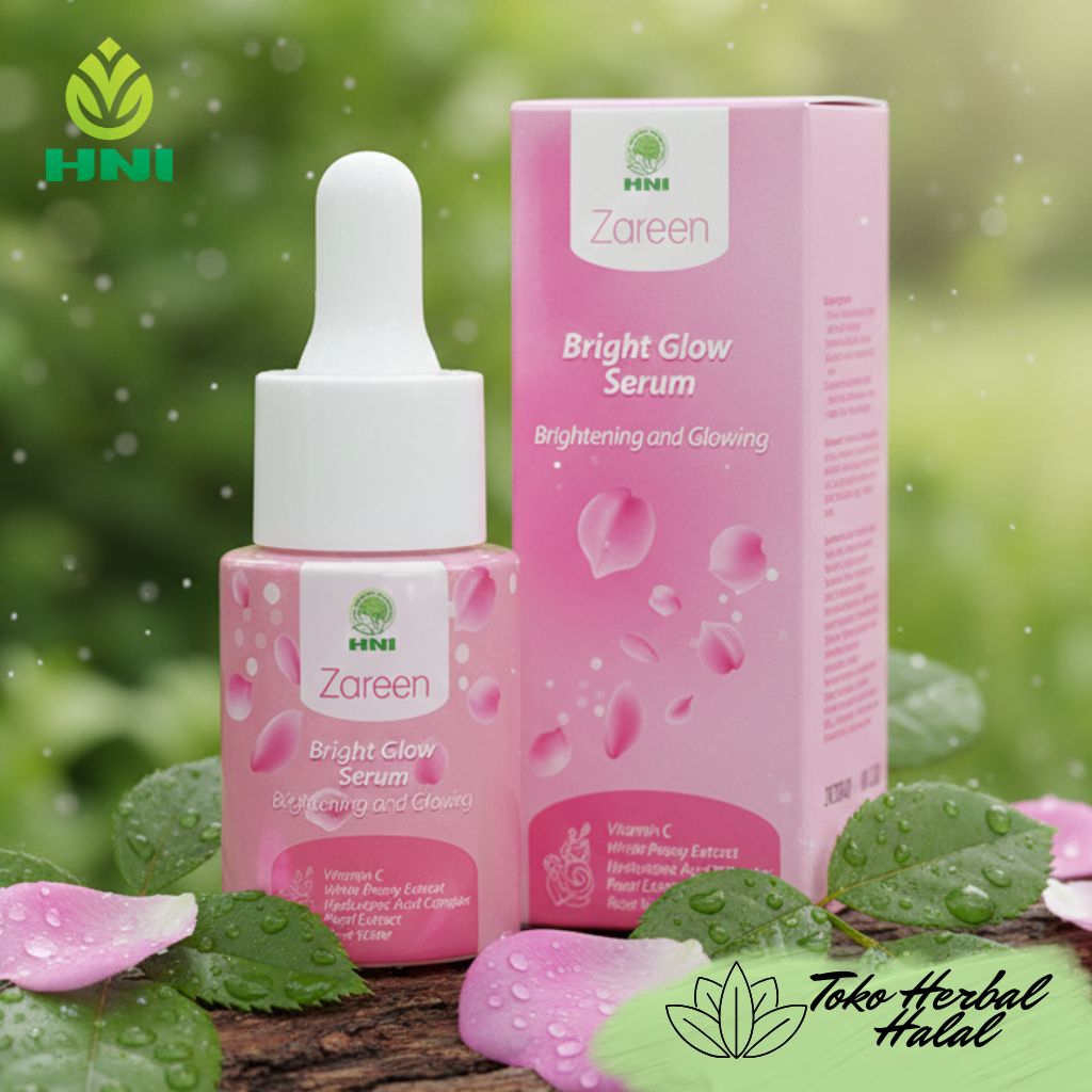 Zareen Bright Glow Serum HNI HPAI 20ml Serum Wajah Mencerahkan Glowing BPOM Halal Resmi