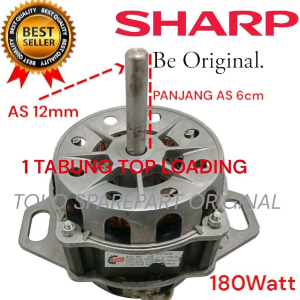 dinamo mesin cuci 1 tabung SHARP dinamo mesin cuci top loading 180watt