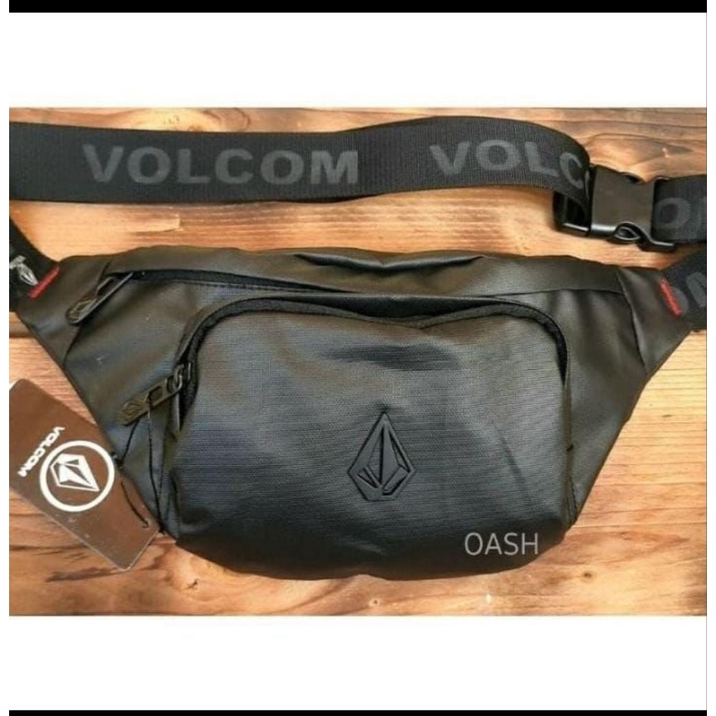 VOLCOM TAS VOLCOM TAS SELEMPANG VOLCOM WAISTBAG VOLCOM TAS PINGGANG VOLCOM WATERPROOF LOGO BESI