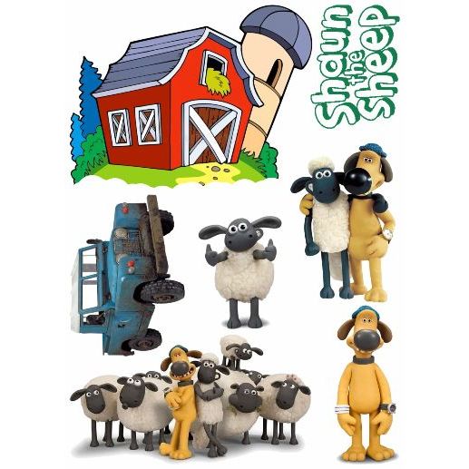 Topper SHAUN THE SHEEP Custom Nama | Hiasan Cake SHAUN THE SHEEP | Topper Kue SHAUN THE SHEEP