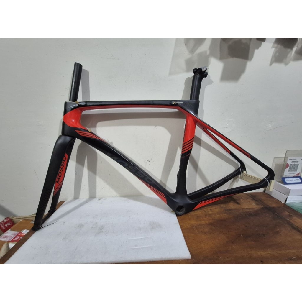 Frameset roadbike Mosso 755cb include fork carbon - Frame set Full Carbon