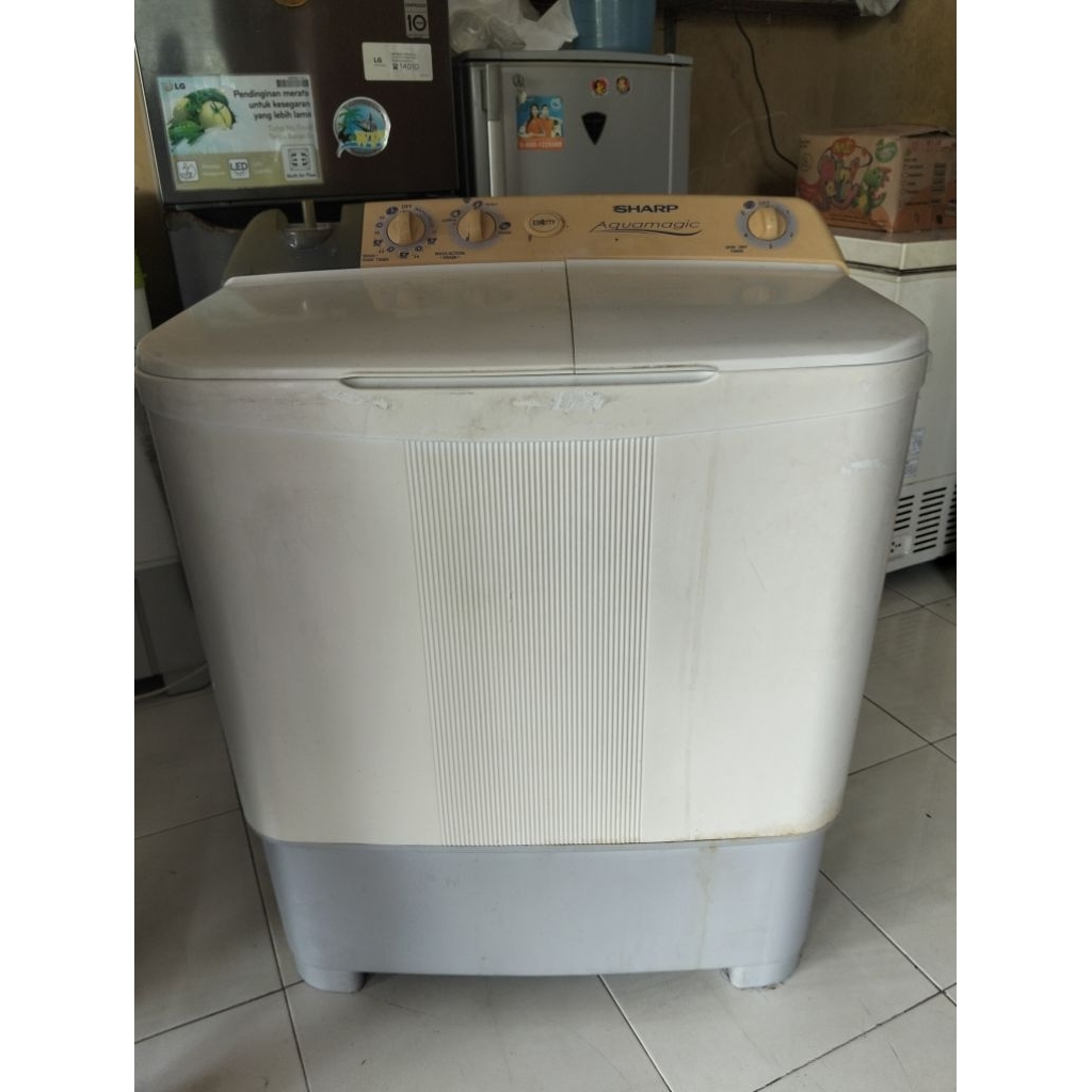 mesin cuci Sharp bekas normal siap pakai