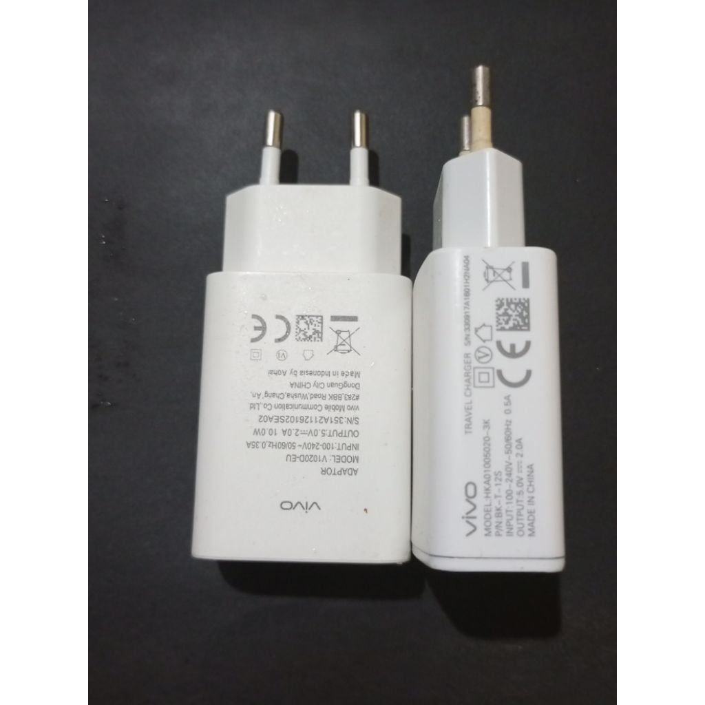 adaptor charger vivo 2A original 10W bekas