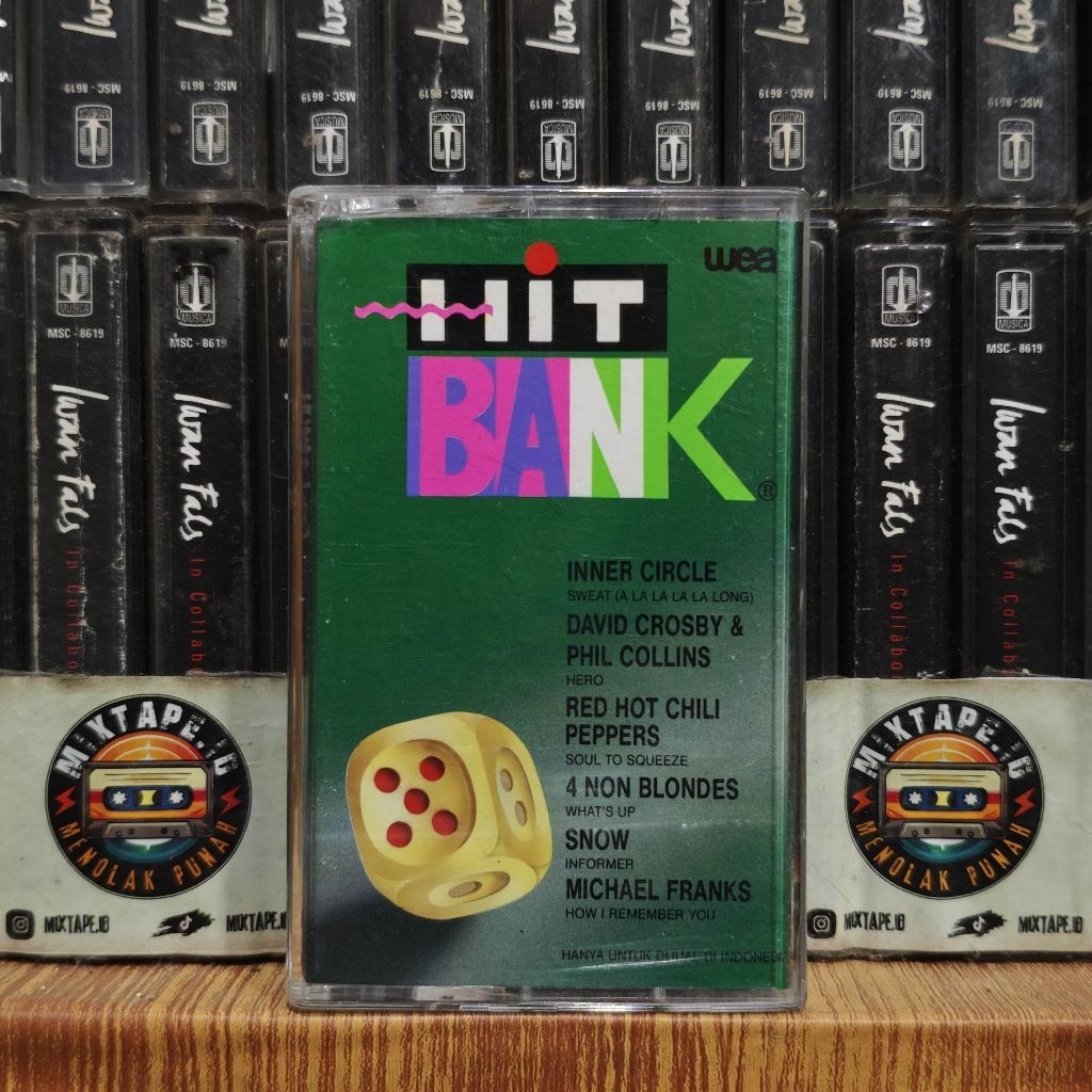 Kaset - Hit Bank 5 - Kompilasi Barat - Inner Circle - David Crosby & Phil Collins - Red Hot Chilli P