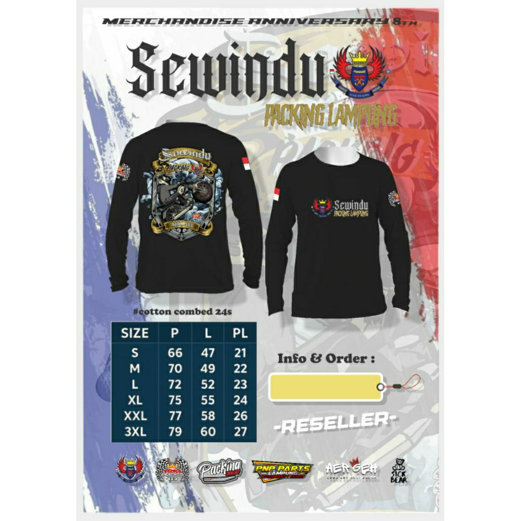 Kaos Anniversary Sewindu Packing Lampung