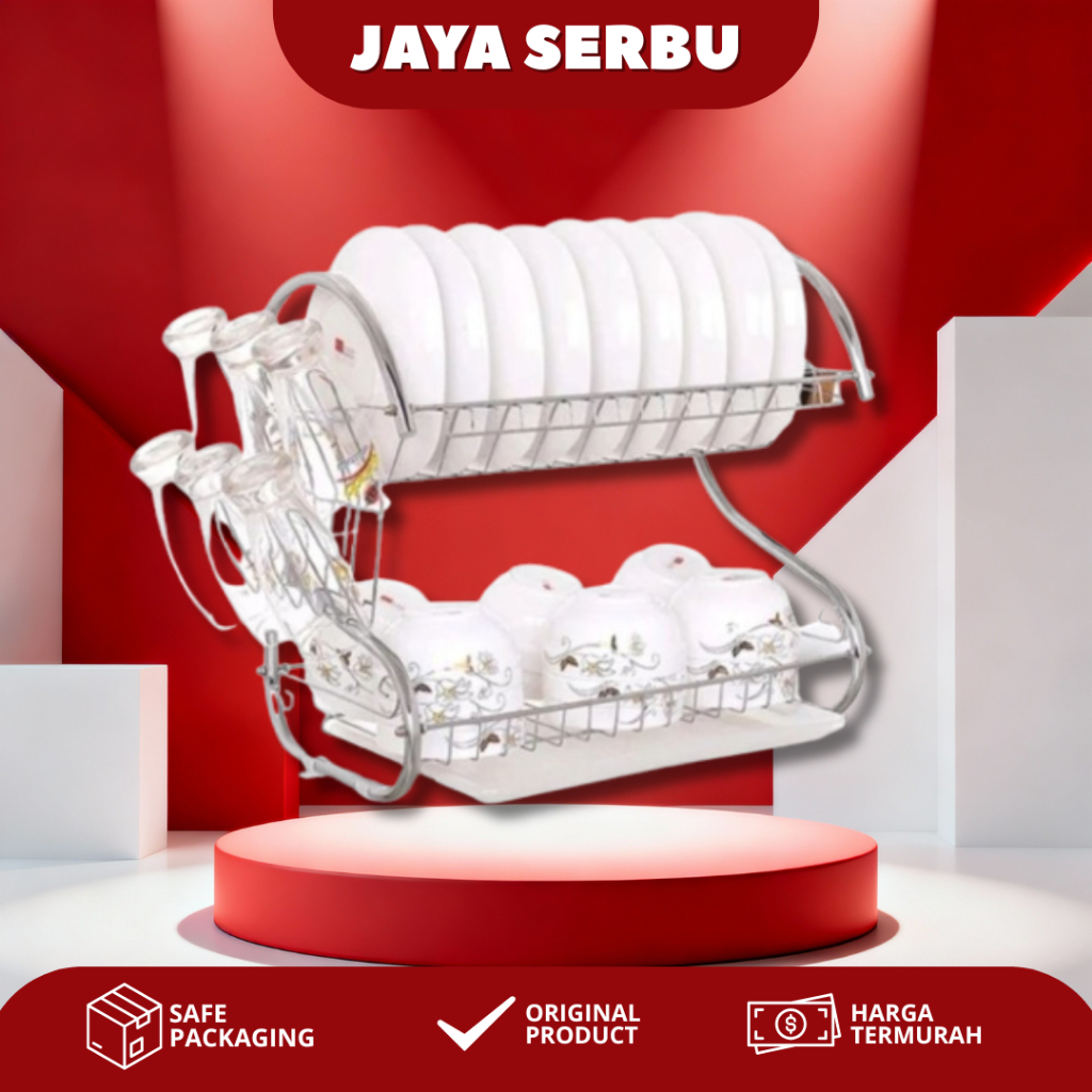 RAK PIRING STENLIS / RAK PERLENGKAPAN DAPUR / RAK STENLIS / RAK PIRING ELEGAN / RAK PIRING MULTIFUNG