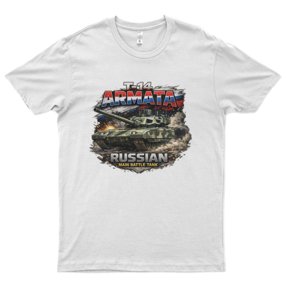 Kaos Distro Premium Lengan Pendek Desain Tank T-14 Armata Rusia Militer Modern Army T-Shirt