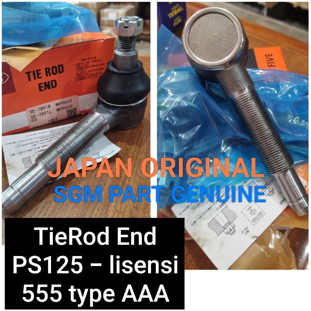 555 japan tie rod end mitsubishi ps125 canter turbo 1set 555 japan asli