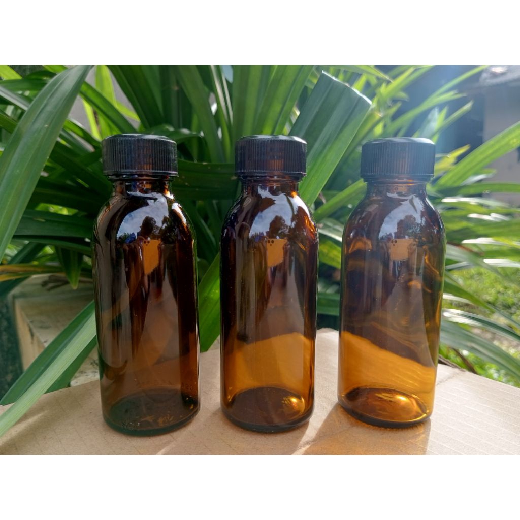 botol kaca coklat 100ml / botol kaca 100ml